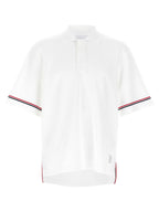 Thom Browne White Cotton Polo Shirt