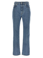 Loulou De Saison Blue Organic Cotton Straight-Leg Jeans