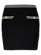 Alessandra Rich Bicolor Cotton Long Skirt