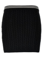 Alessandra Rich Bicolor Cotton Long Skirt