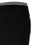 Alessandra Rich Bicolor Cotton Long Skirt