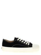 Moschino Black Cotton Low Top Sneakers