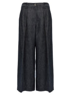 Brunello Cucinelli Blue Cotton Casual Pants