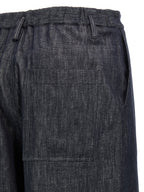 Brunello Cucinelli Blue Cotton Casual Pants