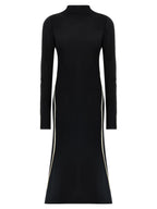 Sportmax Bicolor Viscose Midi Dress