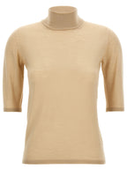 Max Mara Beige Virgin Wool Cardigan