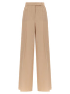 Max Mara Beige Virgin Wool Casual Pants
