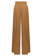 Max Mara Brown Virgin Wool Casual Pants