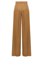 Max Mara Brown Virgin Wool Casual Pants
