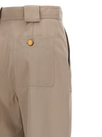 Max Mara Beige Cotton Casual Pants