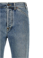 Moschino Blue Cotton Straight-Leg Jeans