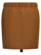 Max Mara Brown Virgin Wool Long Skirt