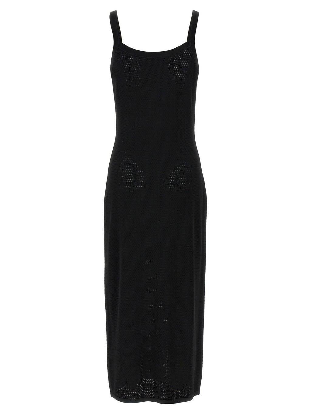 T BY ALEXANDER WANG Black Viscose Midi Dress