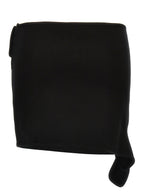 Courrèges Black Viscose Long Skirt