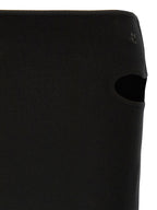 Courrèges Black Viscose Long Skirt