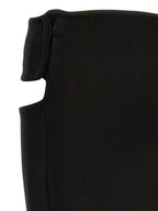 Courrèges Black Viscose Long Skirt