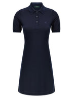 Courrèges Blue Cotton Short Dress