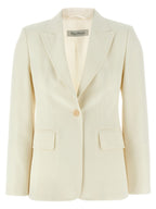 Max Mara White Virgin Wool Blazer