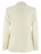 Max Mara White Virgin Wool Blazer