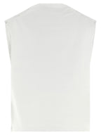 Armarium White Cotton Sleeveles T-Shirt