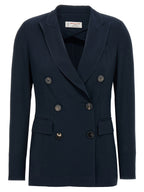 Alberto Biani Blue Viscose Blazer