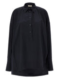 DI.LA3 PARI' Blue Cotton Blouse
