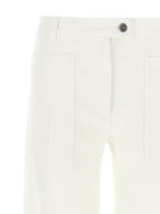 Ferragamo White Cotton Straight-Leg Jeans