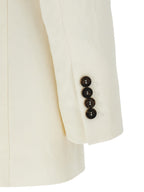 Brunello Cucinelli White Straw Blazer