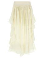 Zimmermann White Cotton Mini Skirt