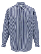 Comme Des Garçons Blue Cotton Blouse
