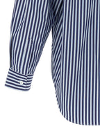 Comme Des Garçons Blue Cotton Blouse