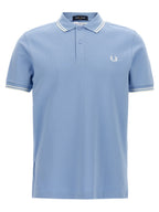 Comme Des Garçons Blue Cotton Polo Shirt