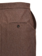 Max Mara Brown Cotton Mini Skirt