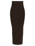Max Mara Brown Viscose Mini Skirt