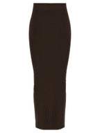 Max Mara Brown Viscose Mini Skirt