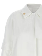 Max Mara White Cotton Coat