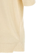 MA'RY'YA White Cotton Polo Shirt