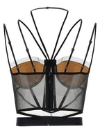 Nensi Dojaka Black Polyamide Tank Tops