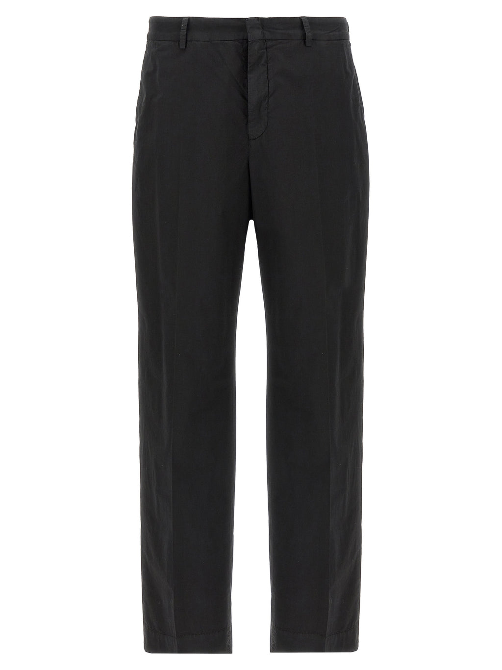 CELLAR DOOR Black Cotton Casual Pants
