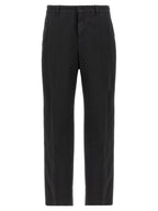 CELLAR DOOR Black Cotton Casual Pants
