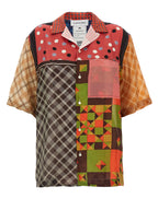 Marine Serre Multicolor Silk Blouse