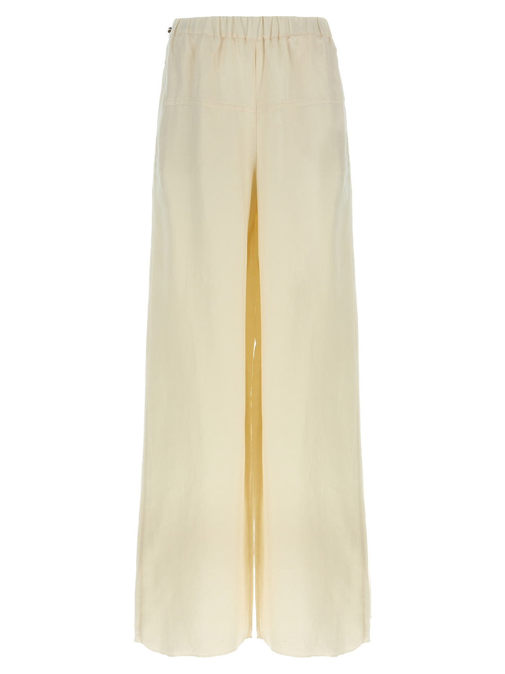 Pantaloni Casual in Lino Bianco