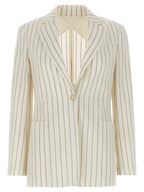 Max Mara White Cotton Blazer