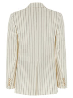 Max Mara White Cotton Blazer