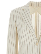 Max Mara White Cotton Blazer