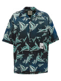 Maison Mihara Yasuhiro Blue Rayon Blouse
