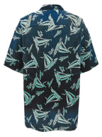 Maison Mihara Yasuhiro Blue Rayon Blouse