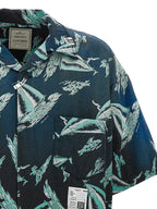 Maison Mihara Yasuhiro Blue Rayon Blouse