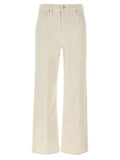 Mother Denim White Cotton High-Waisted Jean