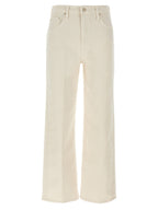 Mother Denim White Cotton High-Waisted Jean